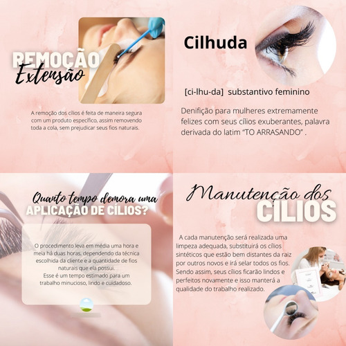 30 Artes Editáveis No Canva Estética E Extensão De Cílios