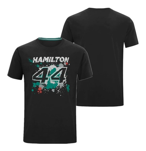 Polera Camiseta Poliéster L. Hamilton N°44 (b1) - Fórmula1