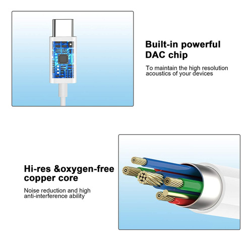 Audífonos Usb C, Audífonos Tipo C Para Samsung Galaxy S2