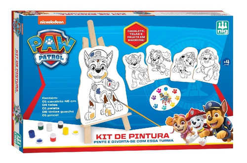 Kit De Pintura Novo Da Patrulha Canina Da Nig Brinquedos