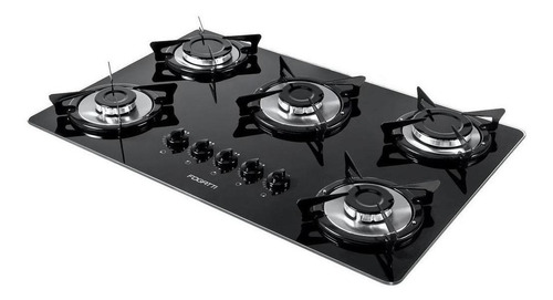 Fogão cooktop a gás Fogatti V500X preto 110V/220V