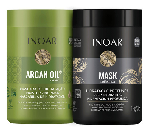 Kit Inoar Argan Oil Mask (2 Produtos) Blz