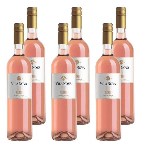 Kit 6 Vinhos Vila Nova Rosé Portugal 750ml