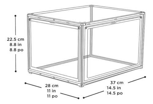 Ag Box Zapateras Apilables Payt Premium Trasparentes 4 Pack Transparente