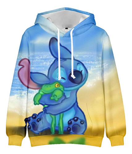 Sudadera Con Capucha Stitch Para Niños Y Adultos, Novedad De