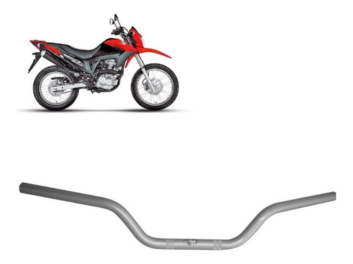 Guidão Honda Nxr Bros 160 Modelo Original Prata