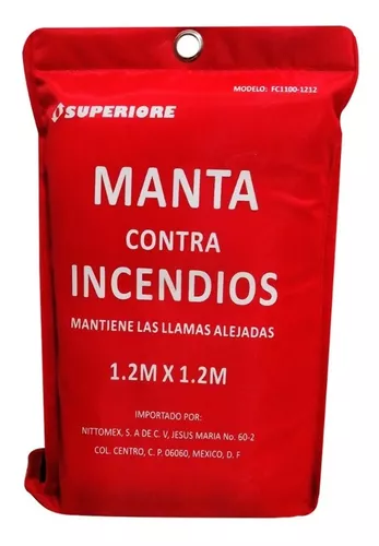 Evacuación unos pocos Sabroso Manta Contra Incendio Ignífuga De Emergencia 1.2x1.2 M | MercadoLibre