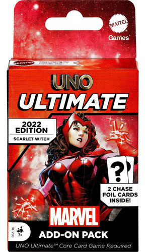 Juego De Cartas Mattel Games Uno Ultimate Marvel Scarlet Wit