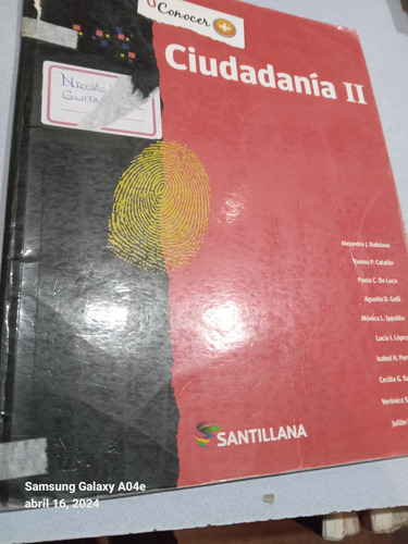 Libro Ciudadanía 2 Conocer +