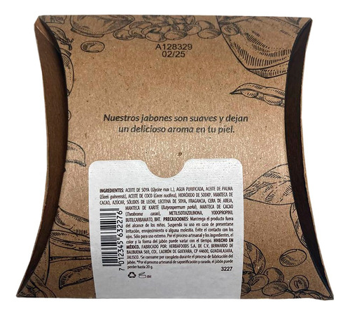 Jabon Artesanal De Chocolate Blen