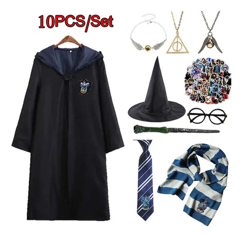 Set De 10 Ropa De Cosplay De Harry Potter, Accesorios De Cap