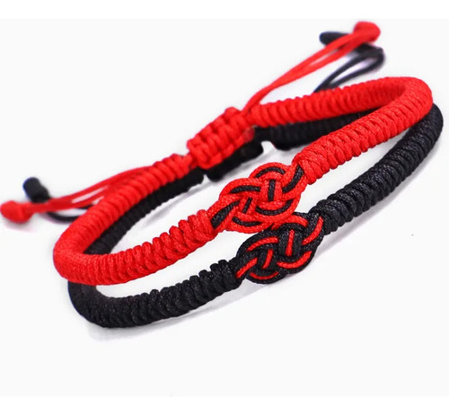 Pulsera Tibetana Anudada Amuleto De Amor Para Parejas X2