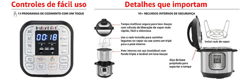 Instant Pot Duo V5 Panela De Pressão Smart Multiuso 7-em-1