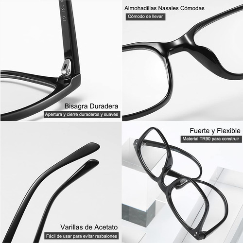 Gafas De Filtro De Luz Azul Lentes Antireflejantes Hombre