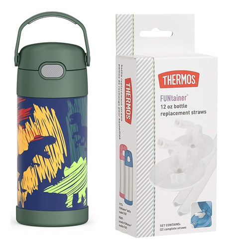 Funtainer - Botella De Acero Inoxidable De 12 Oz Con Aislami