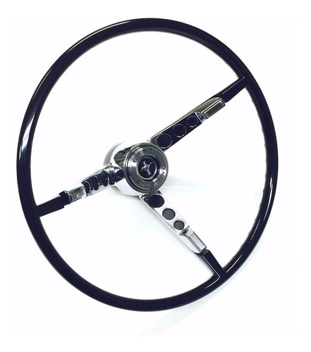 Imagen 3 de 4 de Volante Negro Ford Mustang 65 66 1965 66 Completo