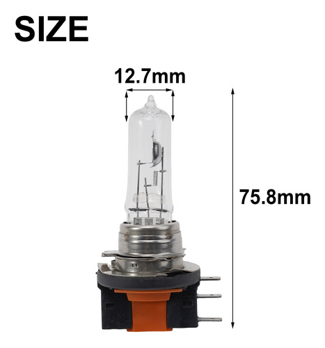 2 Faros Halógenos H15 12 V 55 W Blancos
