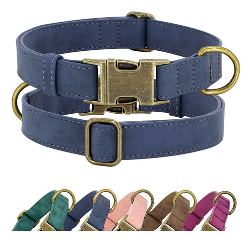 Didog Collar De Cuero Suave Para Perro, Collares De Perro Du