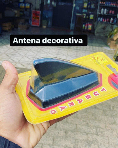 Imagem 1 de 1 de Antena Decorativa Modelo Tubarão Universal