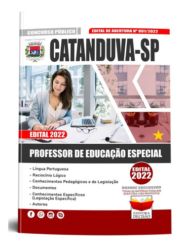 Apostila 2022 Catanduva Sp Professor De Educação Especial