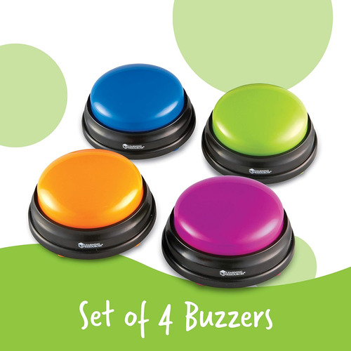 Juego 4x Botones Sonidos Buzzers Presiona Botón Sonido Color