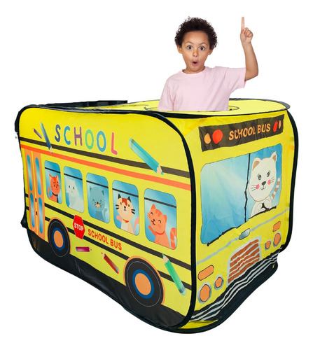 Carpa Casa Para Niñas Niños Carpa Plegable Bus