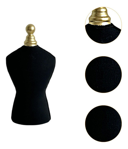 Soporte De Collar Sopla De Exhibición De Joyas De Negro