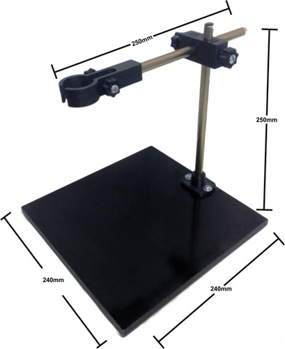 Imagen 3 de 10 de Base Microscopio 240x240 Alt Y Prof 250 Ajustables 3d.obis