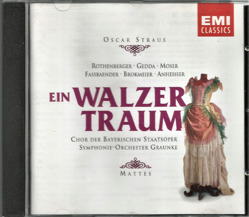 Willy Mattes / Oscar Straus: Ein Walzertraum - Cd Holanda