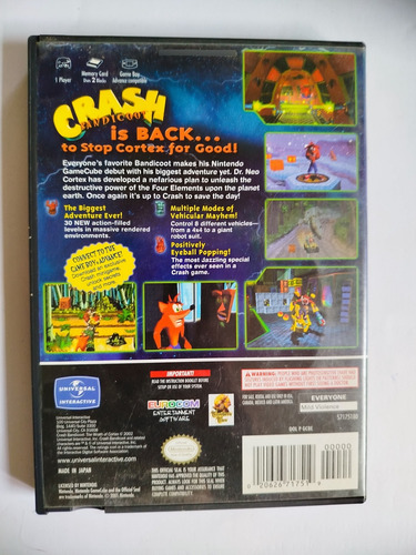 Crash Bandicoot The Wrath Of Cortex - Gamecube (Usado)