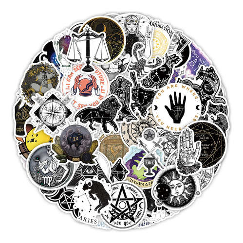 Calcomanias De Astrologia E Adivinhação Da Lua Gótica 10/