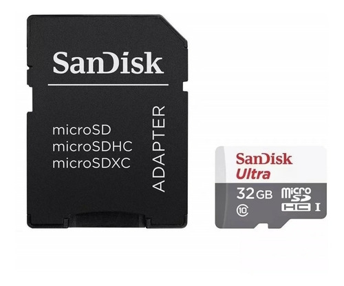 Memoria Sandisk Micro Sd 32 Gb C 10 Uhs-1 80 Mb/seg