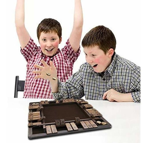 Juegoal - Juego De Dados De Madera Para 4 Jugadores, Versió
