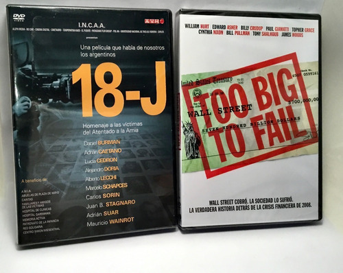 18 J  Demasiado Grande Para Caer  2 Dvd Originales Nuevos 