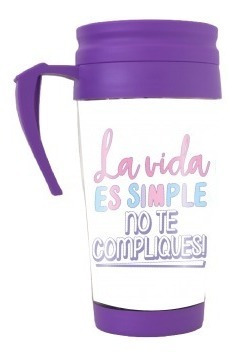 Jarro Vaso Térmico Infantil Con Glitter Manija 400ml Taza Ry