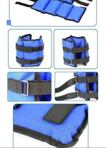 Pesas Tobillera Y Muñequera Par Total 4 Kg Deporte