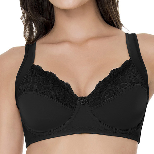 Sutiã Feminino Com Renda Tamanho Plus Size Com Aro Dilady