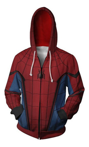 Homecoming Spider-man 3d Impreso Cosplay Sudadera Con Capuch