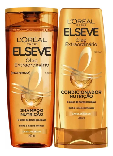 Kit Óleo Extraordinário Nutrição Elseve 200ml