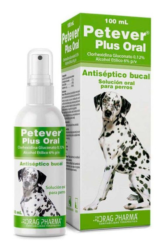 Petever Plus Oral Antiseptico Clorhexidina Para Perro 100ml 