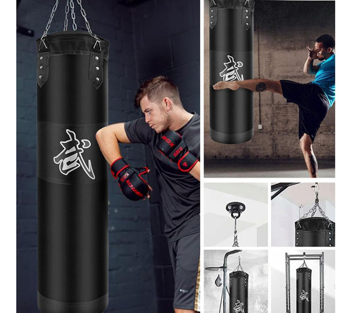 Saco Boxeo Vacio Sin Relleno Punching Ball Bag Box + Cadenas