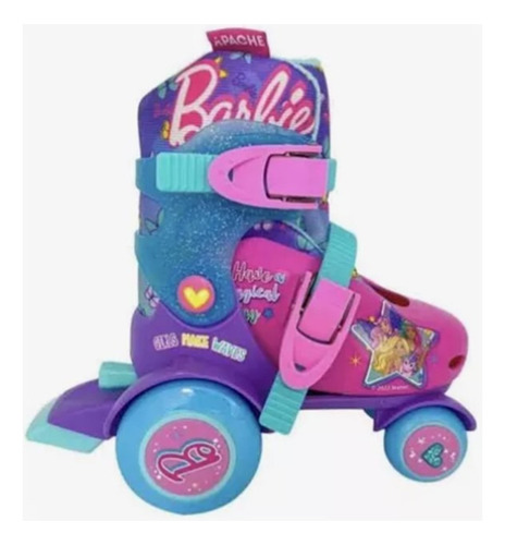 Mini Patines Barbie Ajustables 16-19 Rosa