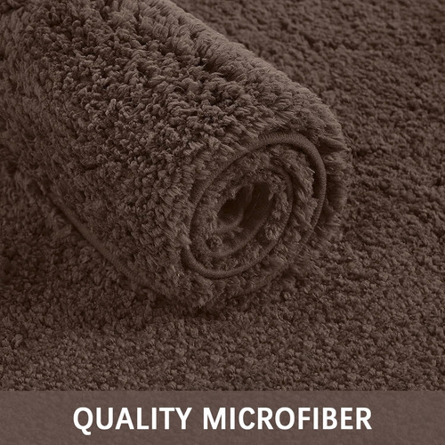 Juego 2 Alfombras Bath Microfibra Absorbentes