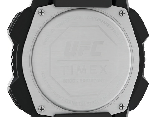 Reloj Timex Hombre Tw4b27400 Ufc Core Shock Malla Resina Color de la malla Negro Color del bisel Negro Color del fondo Negro