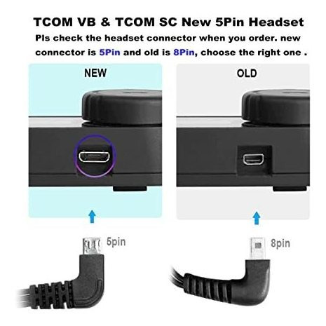 Imagen 3 de 4 de Microfono Intercomunicacion Bluetooth Audifono 5 Pin Vb