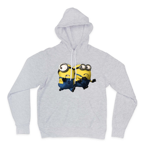 Imagen 1 de 5 de Buzo Minions Adultos Y Niños Capucha Modal Premium
