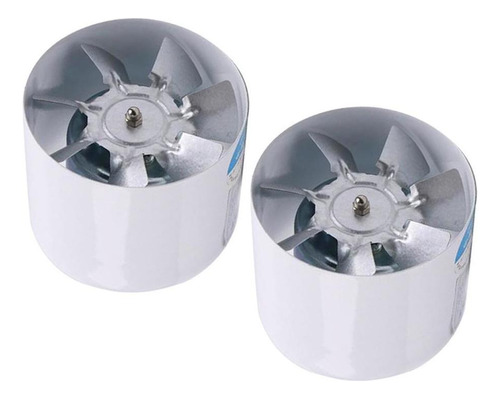 2 Unids 100 Mm 4 '' Ducto Ventilador De Escape De Aire