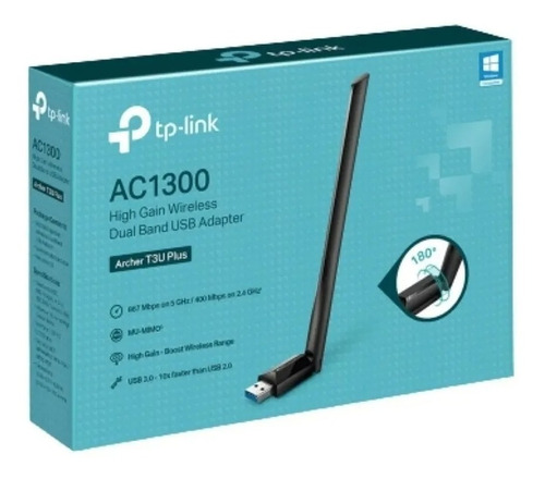 Adaptador Usb Wifi Dual Band Ac1300 Archer T3u Plus Palermo