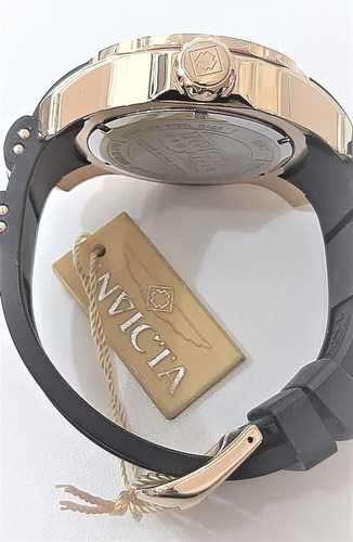 Relógio Invicta 6991 Dourado Pro Diver Gmt Pulseira Borracha
