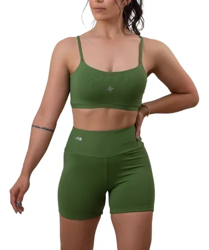 Kit Conjunto Fitness Cós Alto Cores Academia Top + Bermuda